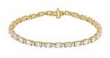 14K Yellow 5 1/2 CTW Lab-Grown Diamond Line 7" Bracelet