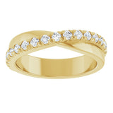 14K Yellow Gold 1/2 CTW Lab-Grown Diamond Anniversary Band