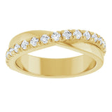 14K Yellow 1/2 CTW Natural Diamond Anniversary Band