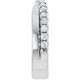 14K White 1/2 CTW Natural Diamond Anniversary Band