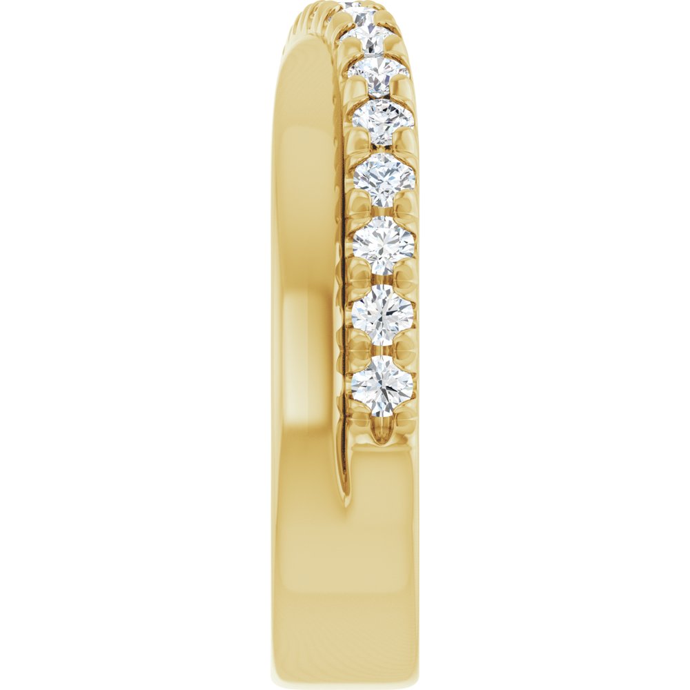 14K Yellow Gold 1/2 CTW Lab-Grown Diamond Anniversary Band