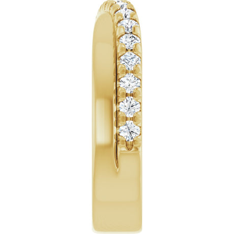14K Yellow Gold 1/2 CTW Lab-Grown Diamond Anniversary Band