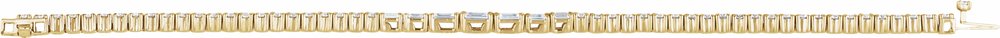 14K Yellow Gold 4 5/8 CTW Lab-Grown Diamond Line 7" Bracelet