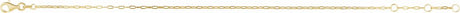 14K Yellow Gold 1.25 mm Paperclip-Style 7" Chain