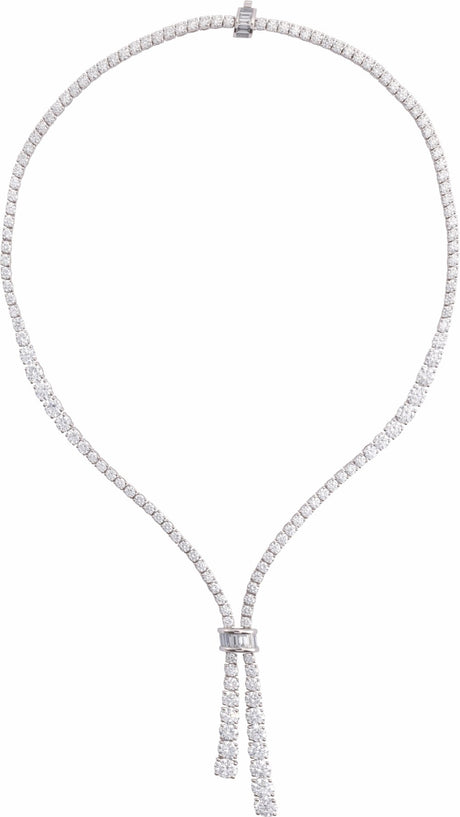 14K White 26 1/5 CTW Lab-Grown Diamond 20" Necklace