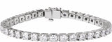 14K White 9 CTW Lab-Grown Diamond Line 7 1/4" Bracelet