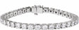 14K White 9 CTW Lab-Grown Diamond Link 7 1/4" Bracelet