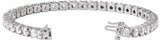 14K White 9 CTW Lab-Grown Diamond Line 7 1/4" Bracelet