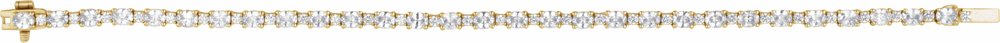 14K Yellow 5 1/2 CTW Lab-Grown Diamond Line 7" Bracelet