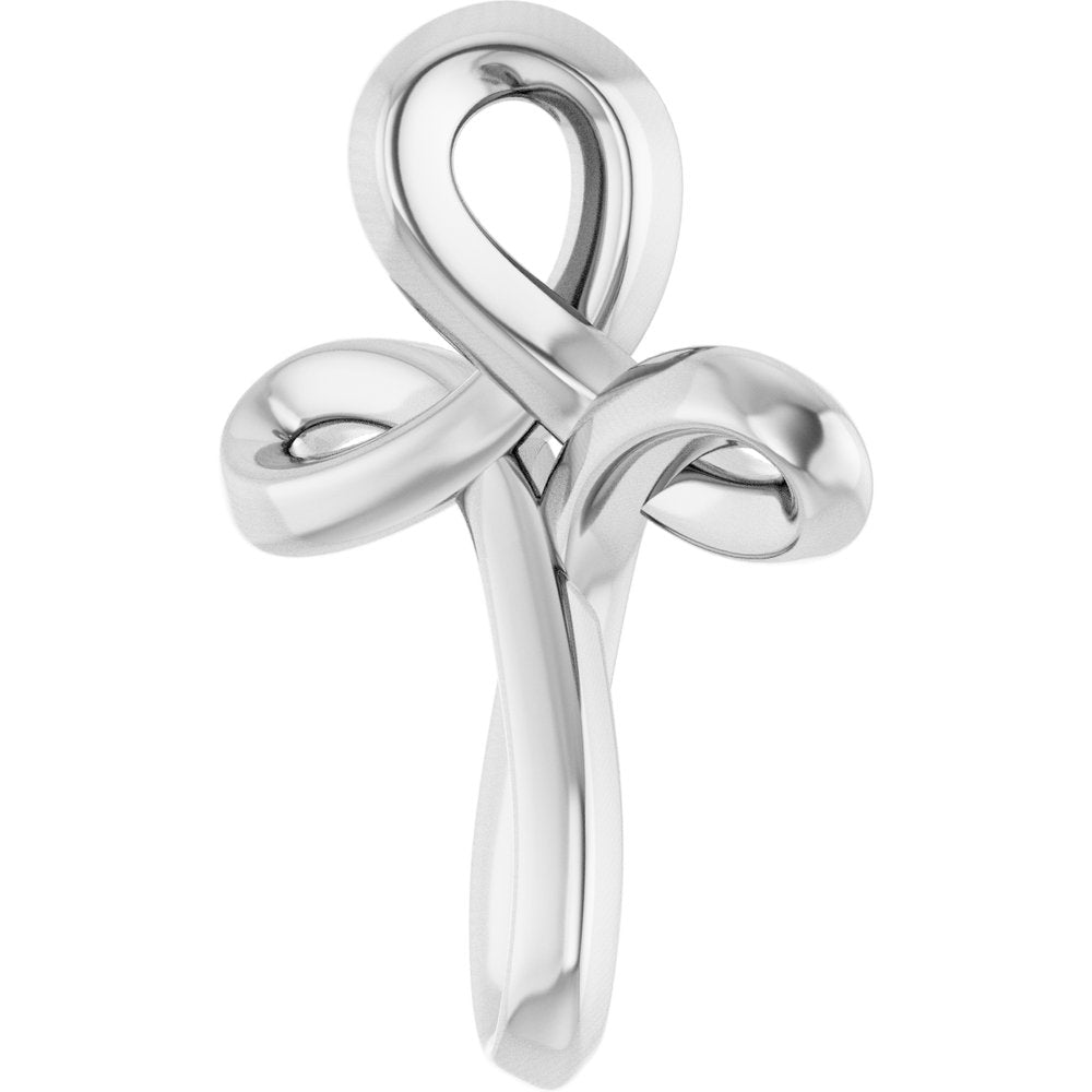 Sterling Silver Freeform Cross Pendant