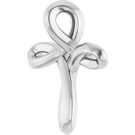 Sterling Silver Freeform Cross Pendant