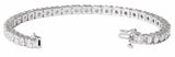14K White Gold 7 CTW Lab-Grown Diamond Line 7 1/4" Bracelet