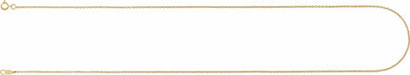 10K Yellow Gold 1 mm Cable 20" Chain