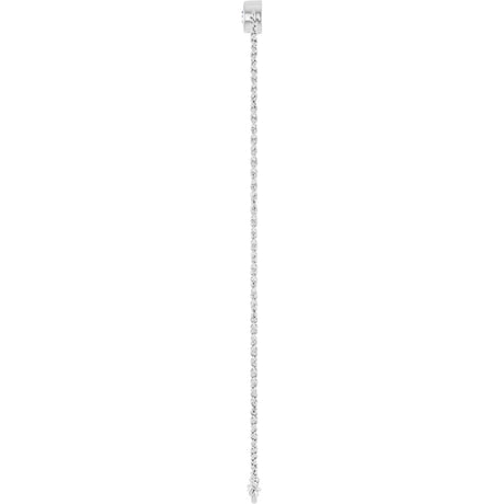 14K White Gold 1/2 CTW Lab-Grown Diamond Five-Stone Line  7" Bracelet 