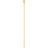 14K Yellow Gold 1/2 CTW Lab-Grown Diamond Five-Stone Line  7" Bracelet 