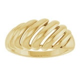 14K Yellow Gold Dome Ring