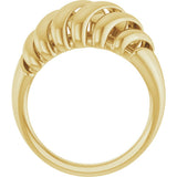 14K Yellow Gold Dome Ring
