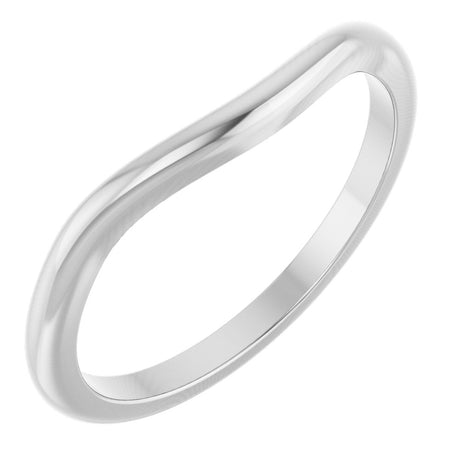 14K White Gold Matching Band