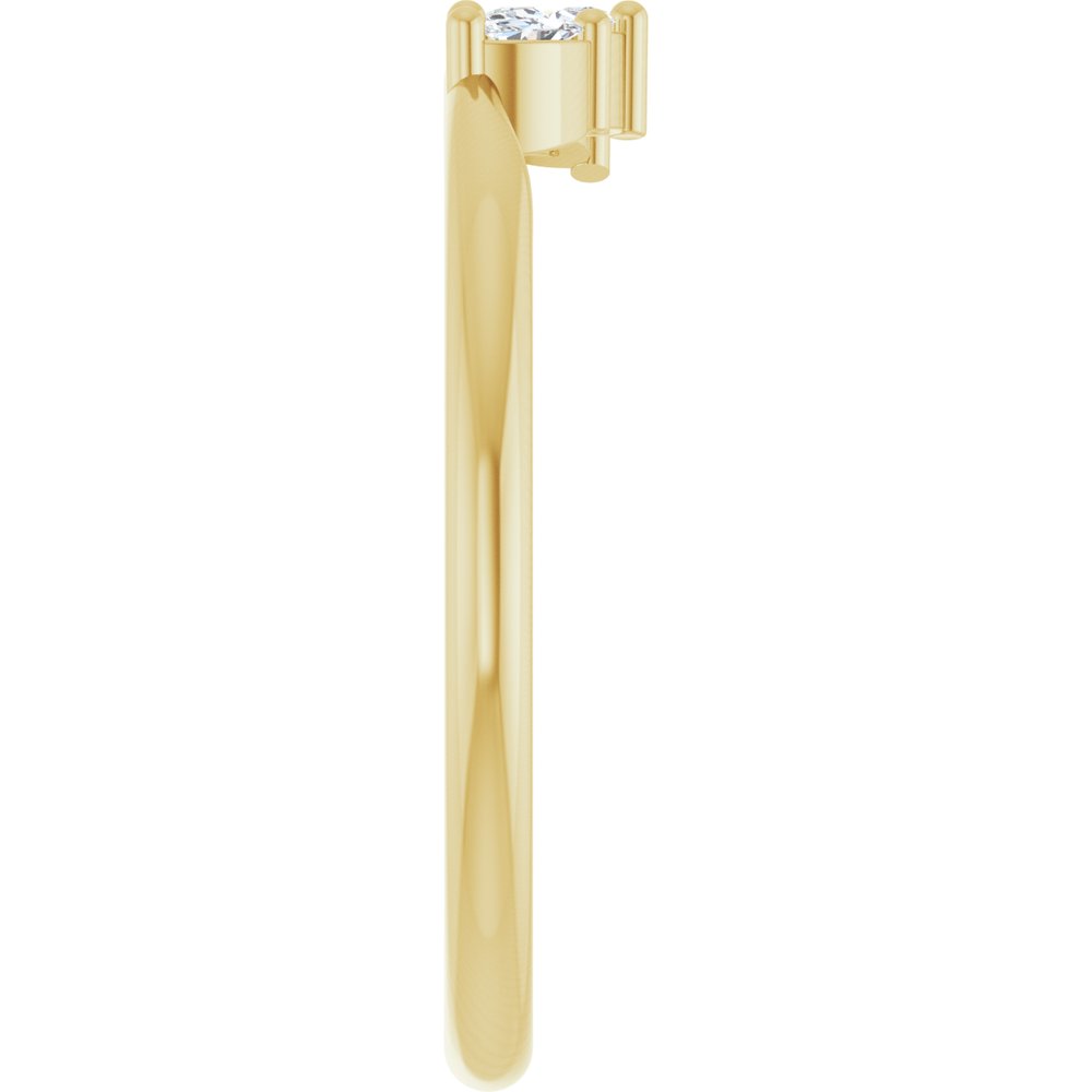14K Yellow Gold 1/8 CTW Natural Diamond Ring