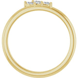14K Yellow Gold 1/8 CTW Natural Diamond Ring