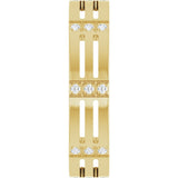 14K Yellow 1/8 CTW Lab-Grown Diamond Eternity Band Size 10