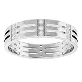 14K White 1/8 CTW Lab-Grown Diamond Eternity Band Size 10