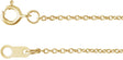 10K Yellow Gold 1 mm Cable 20" Chain