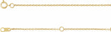 14K Yellow Gold-Filled 1 mm Ultra-Lightweight Cable 6 1/2-7 1/2" Chain