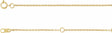 10K Yellow Gold 1 mm Adjustable Cable 6 1/2-7 1/2" Chain