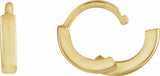 14K Yellow Gold Hinged 8 mm Hoop Earrings
