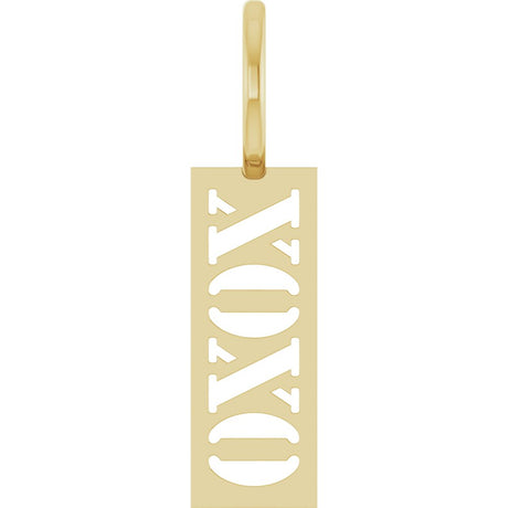 14K Yellow XOXO Charm/Pendant