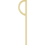 14K Yellow Gold XOXO Charm/Pendant