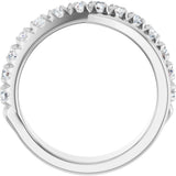 14K White Gold 7/8 CTW Lab-Grown Diamond Anniversary Band
