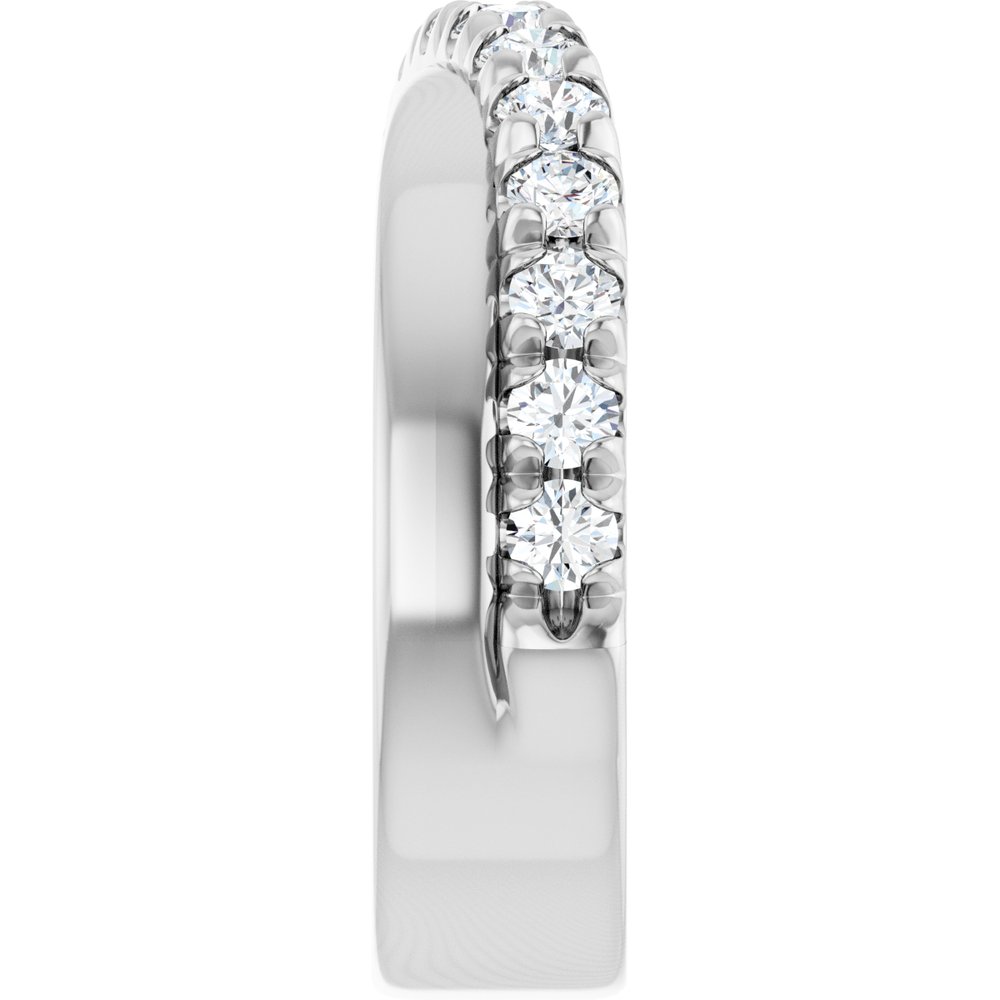 14K White 7/8 CTW Lab-Grown Diamond Anniversary Band