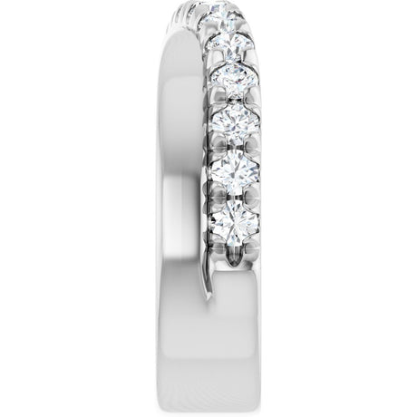 14K White 7/8 CTW Lab-Grown Diamond Anniversary Band