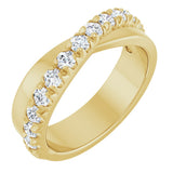 14K Yellow Gold 7/8 CTW Lab-Grown Diamond Anniversary Band