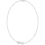 14K White Gold 1/10 Natural Diamond Graduated 6 1/2-7 1/2" Bracelet