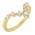 14K Yellow Gold 1/4 CTW Natural Diamond Contour Band