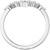 14K White Gold 1/5 CTW Lab-Grown Diamond Contour Band