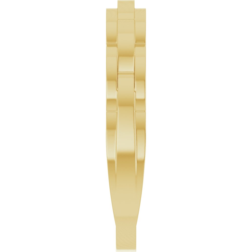 14K Yellow Gold Chain Link Ring 