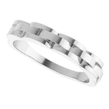 Sterling Silver Chain Link Ring 