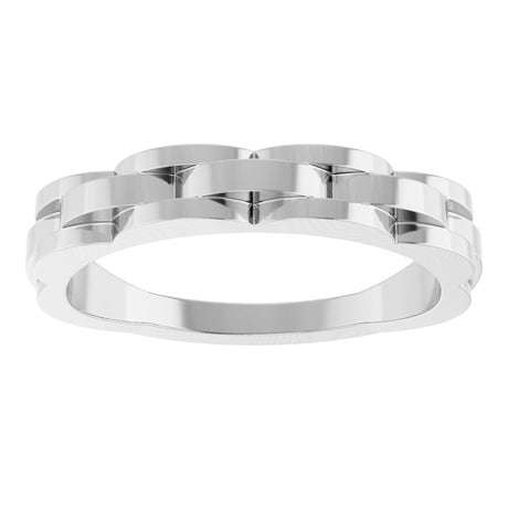 Sterling Silver Chain Link Ring 