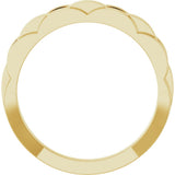14K Yellow Gold Chain Link Ring 