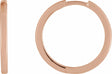 14K Rose Gold Hinged 18 mm Hoop Earrings