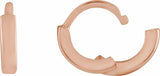 14K Rose Gold Hinged 8 mm Hoop Earrings
