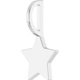 Sterling Silver Engravable Star Charm/Pendant