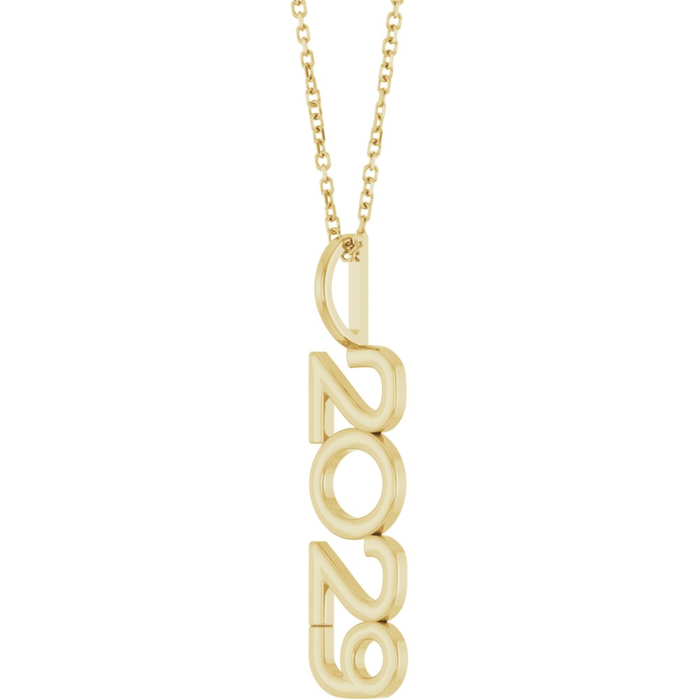 14K Yellow 2029 Year 16-18" Necklace