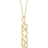 14K Yellow 2029 Year 16-18" Necklace