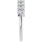 14K White Gold 1/2 CTW Lab-Grown Diamond Anniversary Band