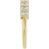 14K Yellow Gold 1/2 CTW Lab-Grown Diamond Anniversary Band